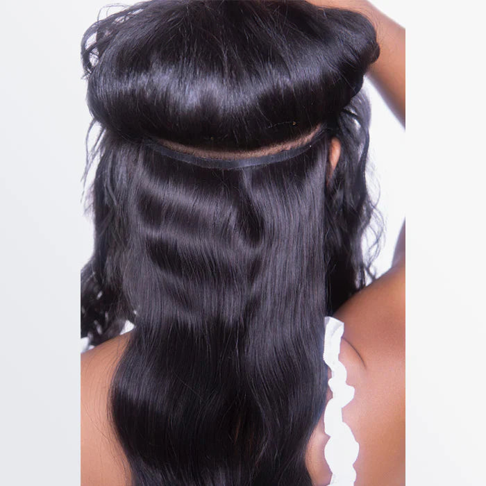 Seamless Clip In Hair #1B Natural Black Body Wave