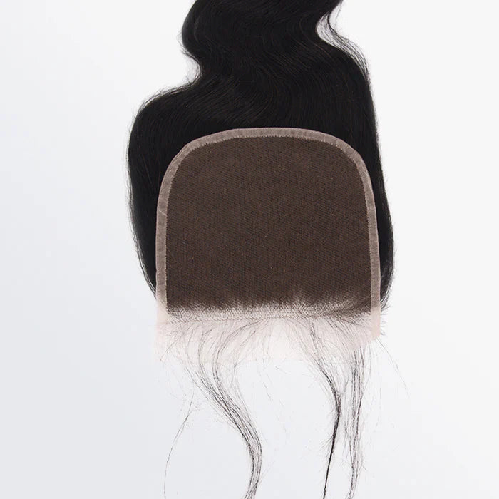 5" x 5" Transparent Lace Closure Free Parted Body Wavy