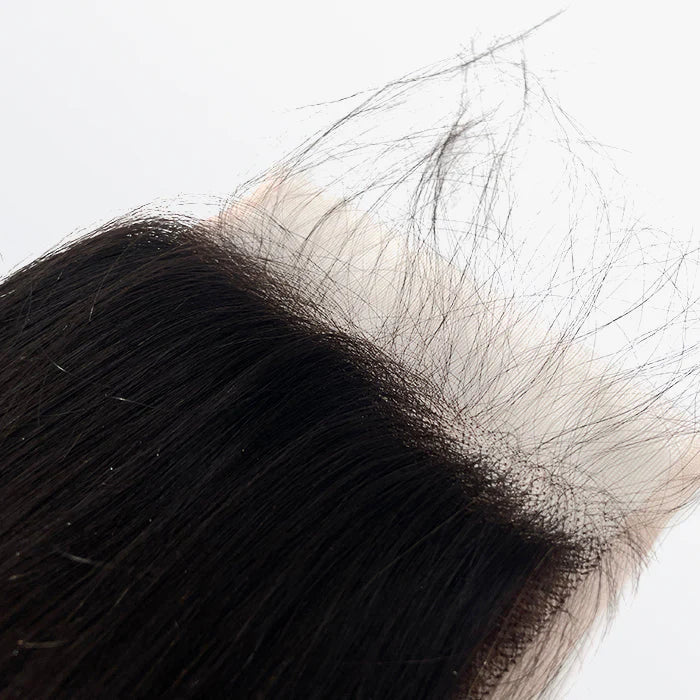 5" x 5" Transparent Lace Closure Free Parted Straight