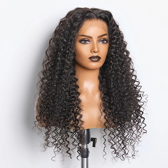 180% Density 13x4 Full Frontal HD Lace Wig Deep Curly