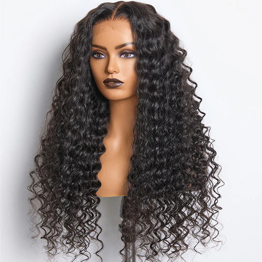 180% Density 13x6 HD Parting Max Full Frontal Lace Wig Deep Wave