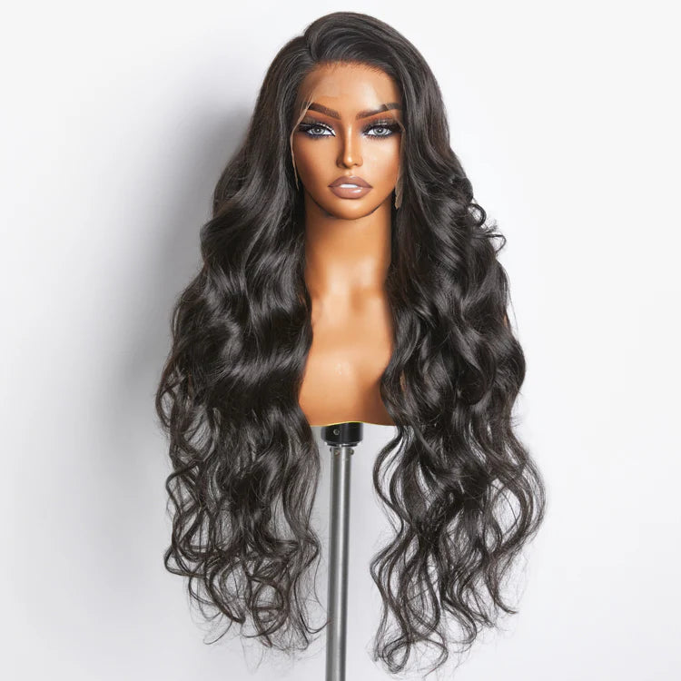 200% Density 13x4 Full Frontal Transparent Lace Wig Body Wave