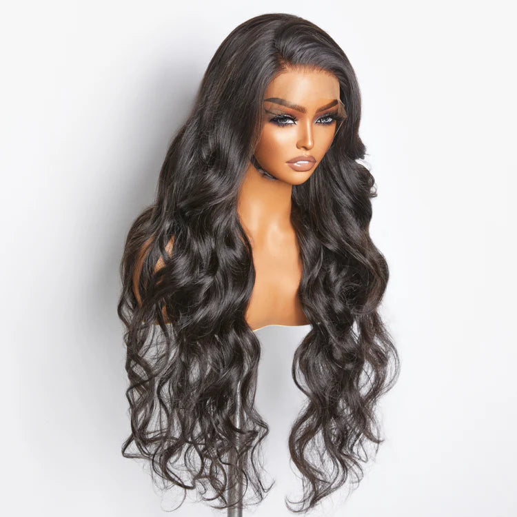 200% Density 13x4 Full Frontal Transparent Lace Wig Body Wave