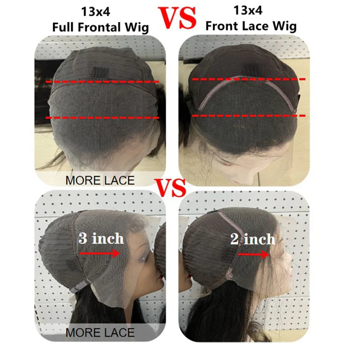 200% Density 13x4 Full Frontal Transparent Lace Wig Body Wave