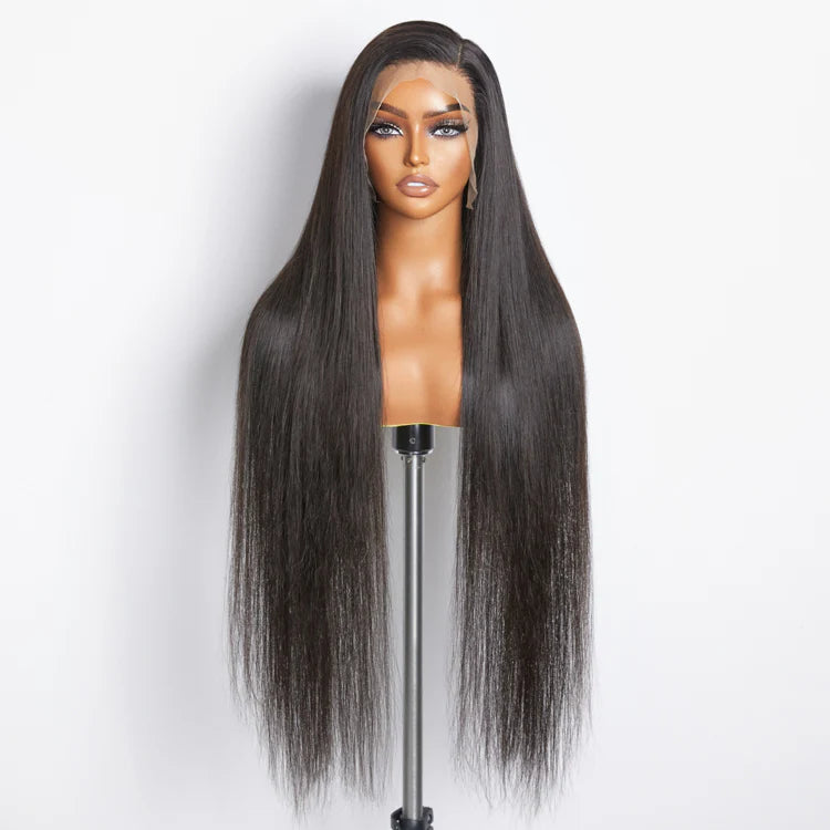 200% Density 13x4 Full Frontal Transparent Lace Wig Straight