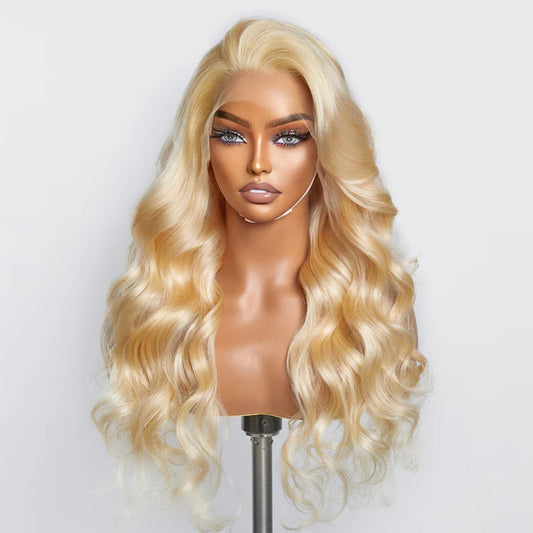 #613 Blonde 13"x4" Transparent Lace Frontal Wig 150% Density Body Wave
