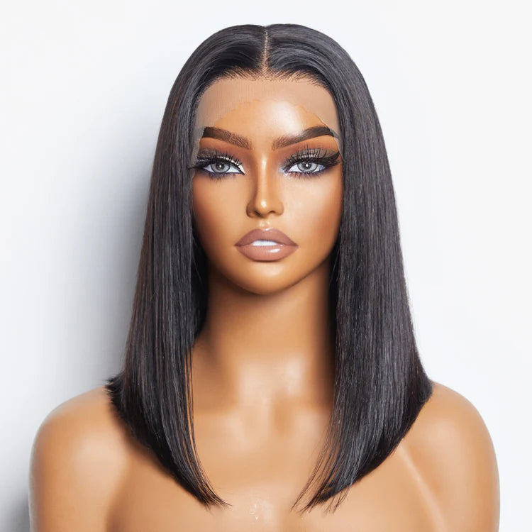 150% Density 13"x4" Transparent Lace Frontal Bob Wig Straight
