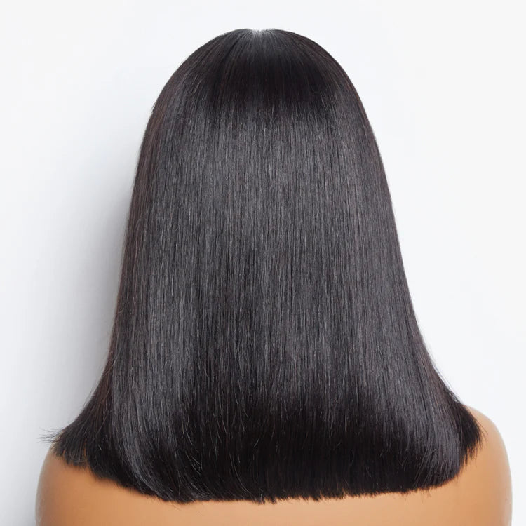 150% Density 13"x4" Transparent Lace Frontal Bob Wig Straight
