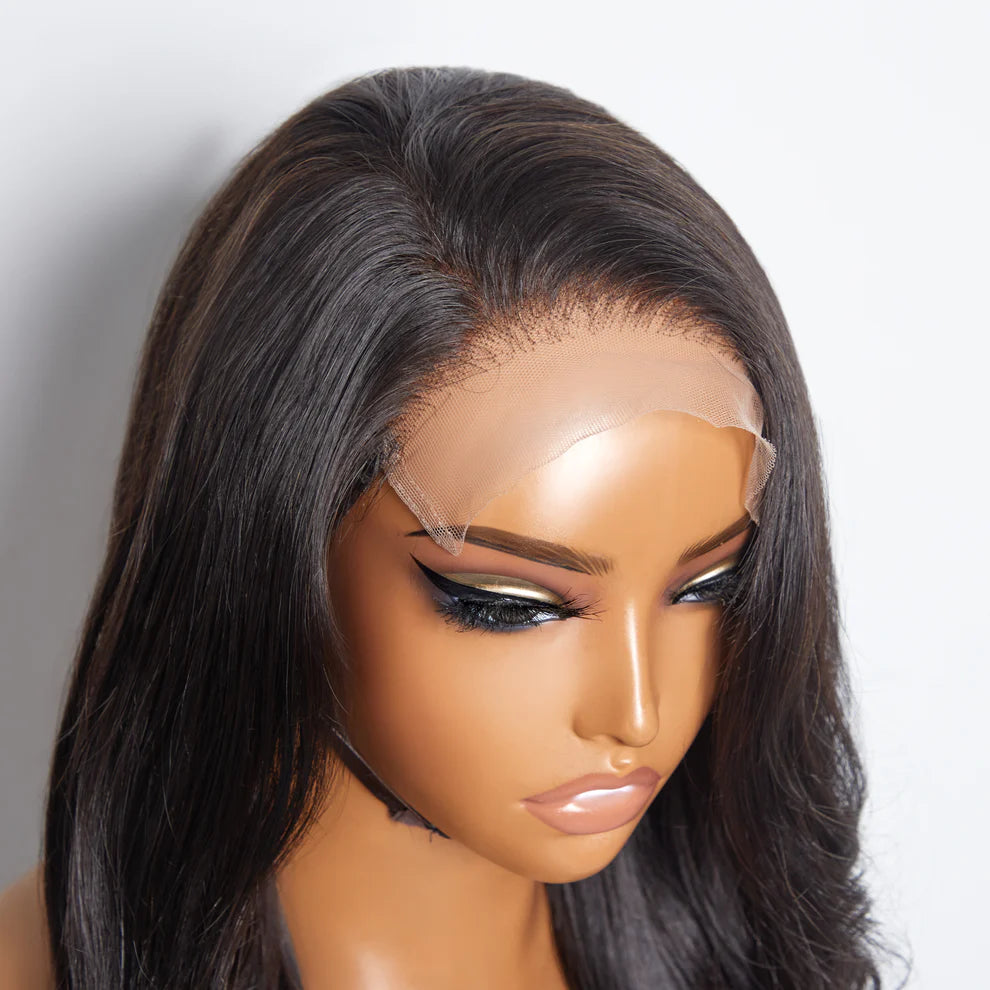 180% Density 5x5 Transparent Lace Closure Glueless Wig Body Wavy