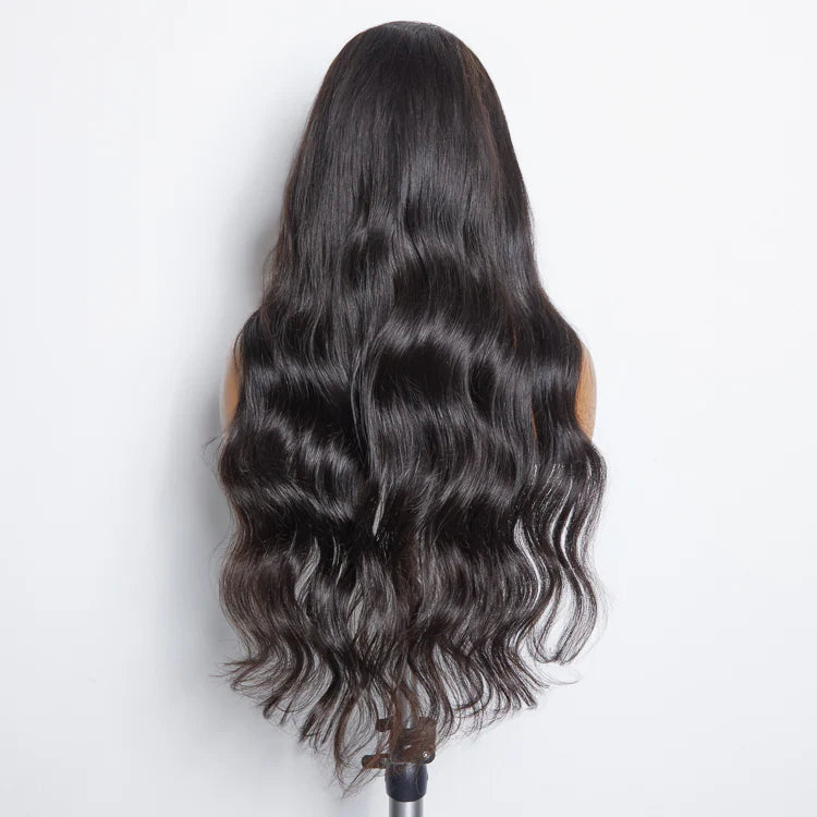 180% Density 5x5 Transparent Lace Closure Glueless Wig Body Wavy