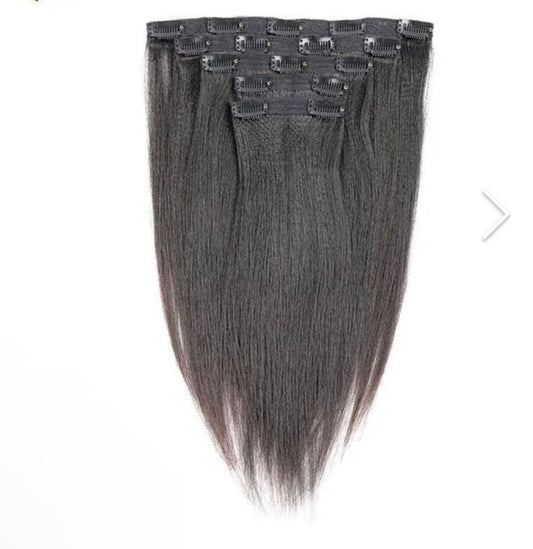Seamless Clip In Hair Relaxed Straight