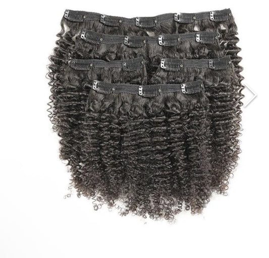 Seamless Clip In Hair Kinky Curly