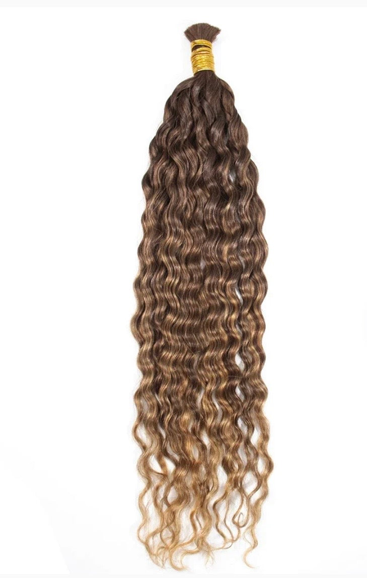 Water Wave Bulk Braiding Hair 4/27 mix