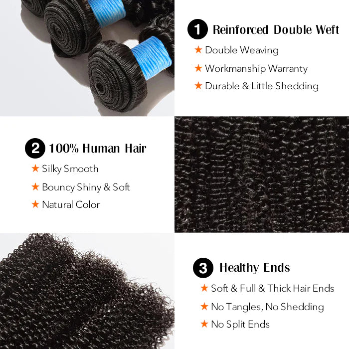 Virgin Hair Bundles Kinky Curly