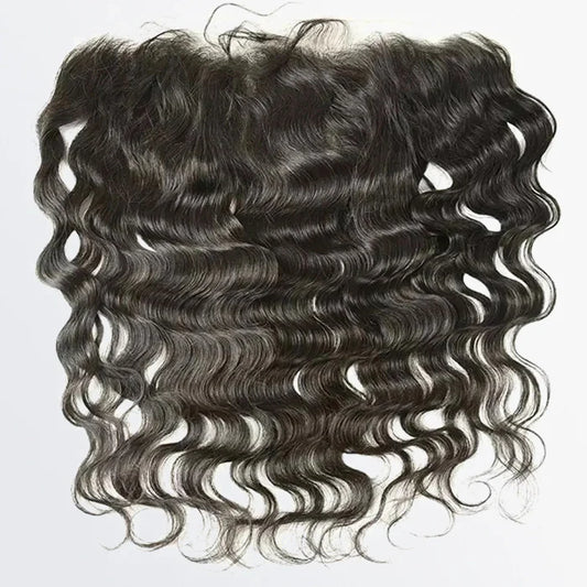 13" x 4" Transparent Lace Frontal Free Parted Ocean Wavy