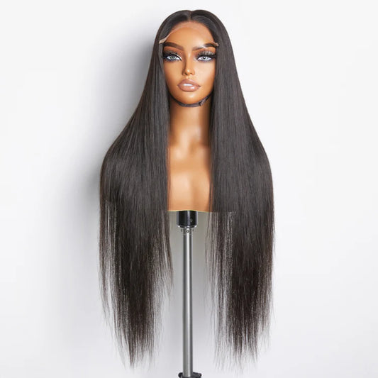 180% Density 5x5 Transparent Lace Closure Glueless Wig Straight