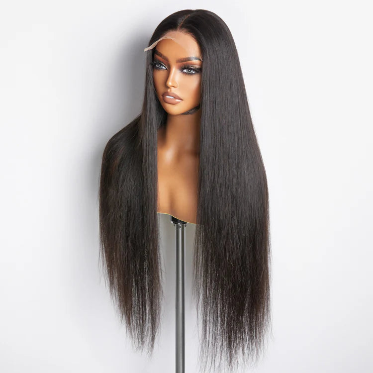 180% Density 5x5 Transparent Lace Closure Glueless Wig Straight