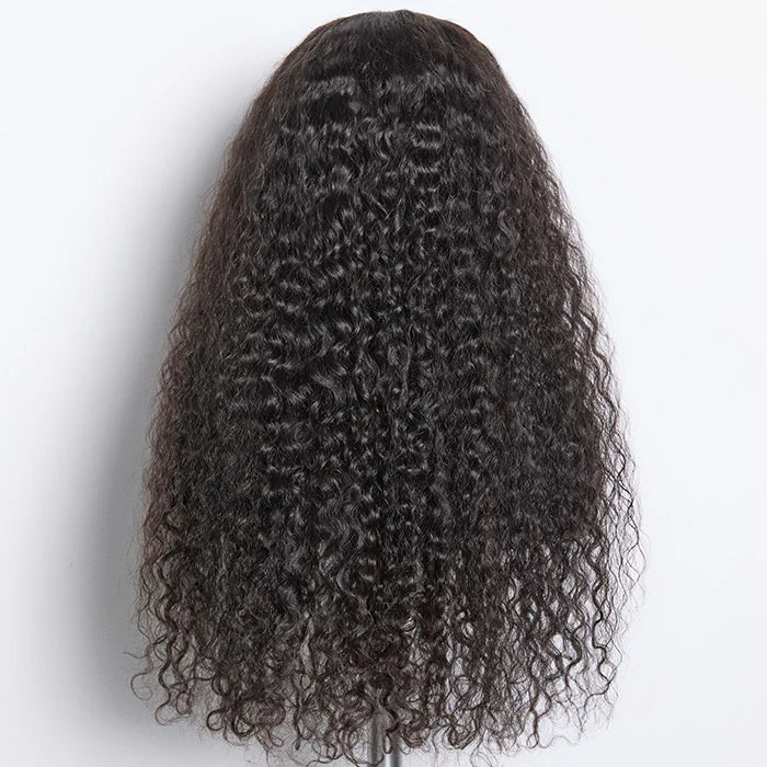 180% Density 5x5 Transparent Lace Closure Glueless Wig Water Wavy
