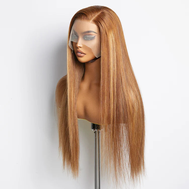 13"x4" Lace Front Straight Highlight Color Wig Free Part 150% Density