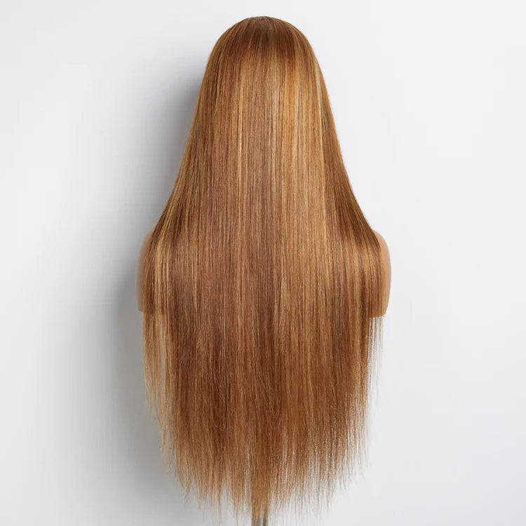 13"x4" Lace Front Straight Highlight Color Wig Free Part 150% Density