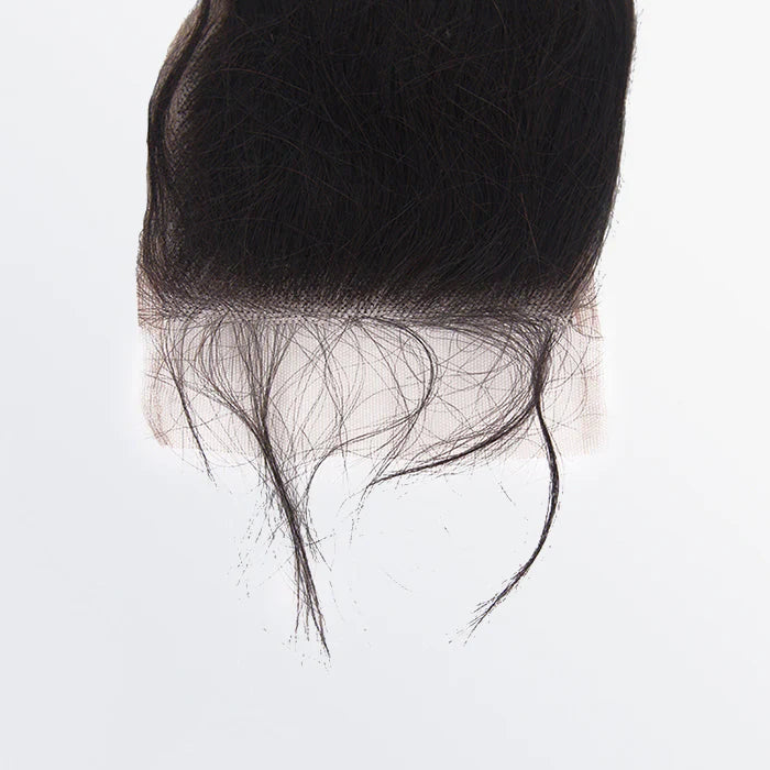 4" x 4" Transparent Lace Closure Ocean Wavy Free Parted